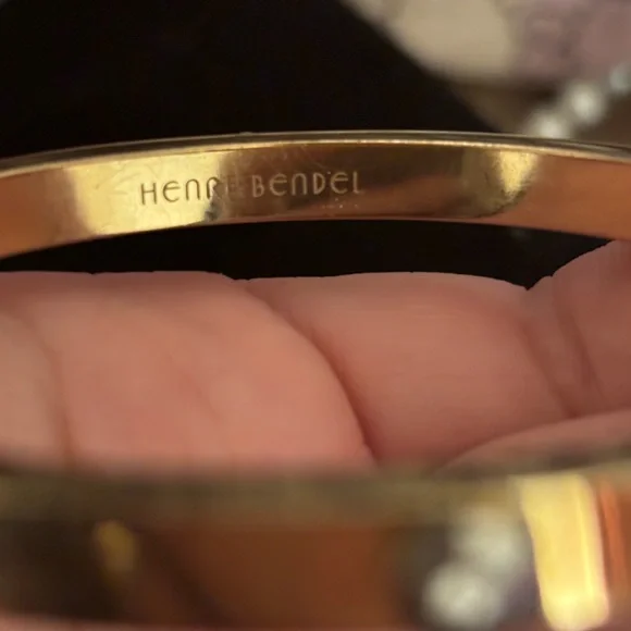 Henri Bendel Gold Bangle Bracelet - Picture 3 of 6